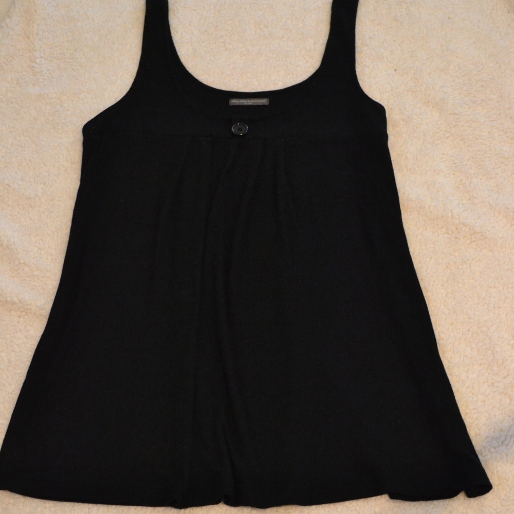 Hillard and Hanson black knit mini dress